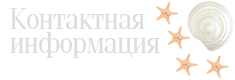 Контактная информация Контактная информация